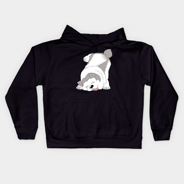 pudgy puppy 3 Kids Hoodie by Grethe_B